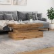 Sonata H Маса за кафе с LED осветление, дъб артизан, 90x50x40 см