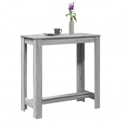 Sonata H Бар маса, сив сонома, 102x50x103,5 см, инженерно дърво - Mese de dining