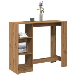 Sonata H Бар маса с рафтове дъб артизан 124x46x103,5 см инженерно дърво - Mese de dining