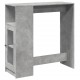 Sonata H Бар маса с рафтове бетонно сива 101x40x103,5 см инженерно дърво