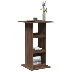 Sonata H Бар маса с рафт, кафяв дъб, 60x60x102 см, инженерно дърво - Mese de dining