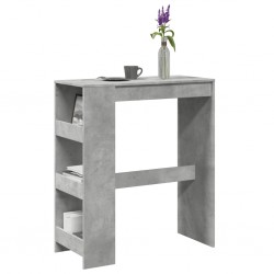 Sonata H Бар маса с рафтове бетонно сив 90x40x103,5 см инженерно дърво - Mese de dining