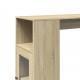 Sonata H Бар маса с рафтове дъб сонома 101x40x103,5 см инженерно дърво