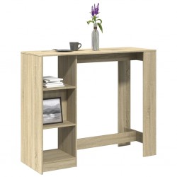 Sonata H Бар маса с рафт, сонома дъб, 124x46x103,5 см, инженерно дърво - Mese de dining