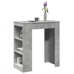 Sonata H Бар маса с рафтове бетонно сив 95x47x103,5 см инженерно дърво - Mese de dining