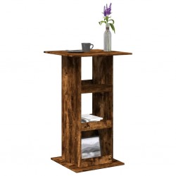 Sonata H Бар маса с рафт, опушен дъб, 60x60x102 см, инженерно дърво - Mese de dining