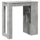 Sonata H Бар маса с рафтове бетонно сивa 102x50x103,5 см инженерно дърво