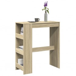 Sonata H Бар маса с рафтове, дъб сонома, 90x40x103,5 см, инженерно дърво - Mese de dining