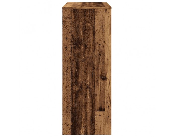 Sonata H Бар маса с рафтове старо дърво 90x40x103,5 см инженерно дърво