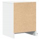 Sonata Noptiere cu lumini LED, 2 buc., alb, lemn prelucrat