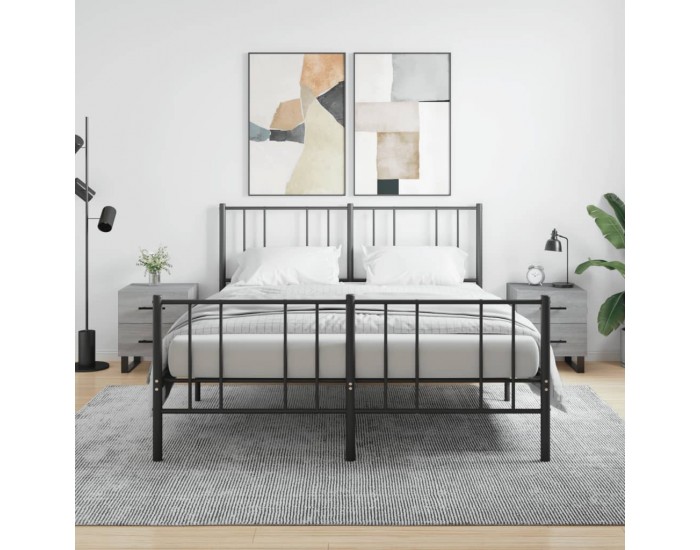 Sonata H Нощни шкафчета 2 бр сив сонома 40x35x47,5 см инженерно дърво
