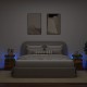 Sonata H Нощни шкафчета с LED осветление, 2 бр, опушен дъб, 35x39x55 см