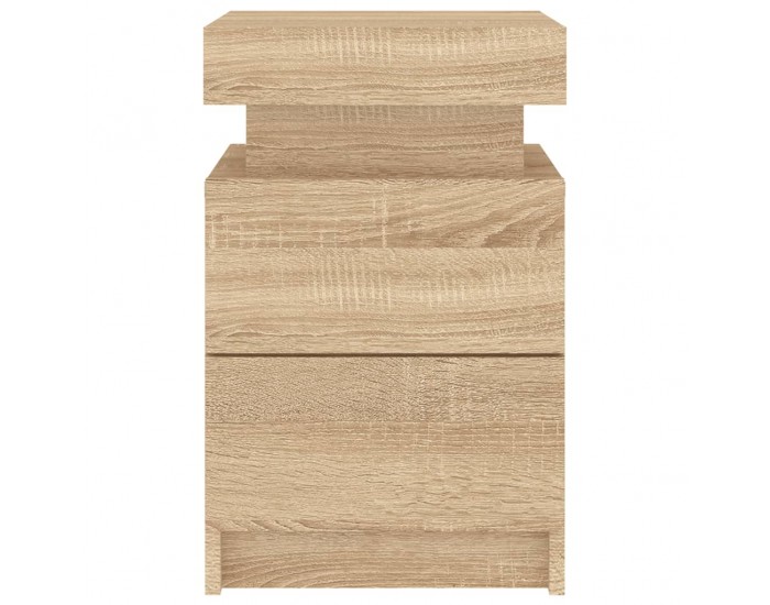 Sonata H Нощно шкафче с LED осветление, дъб сонома, 35x39x55 см