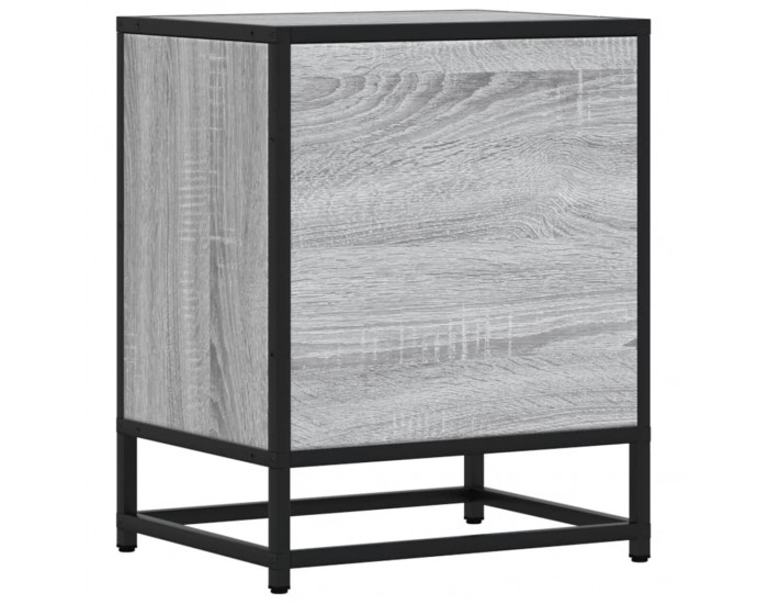 Sonata Noptiere, 2 buc., gri sonoma, 40x31x50 cm, lemn compozit