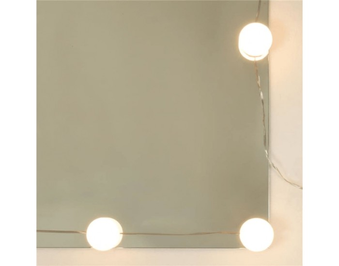 Sonata H Комплект тоалетка с LED, сив сонома, инженерно дърво