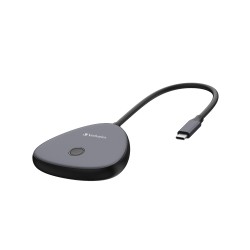 Адаптер Verbatim Share My Screen USB-C Wireless Display Adapter 4K with Hub WDA-02 - Tehnică de birou