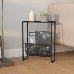 Sonata H Поставка за списания, черна, 35x15x45 см, стомана - Ștergătoare și suporturi pentru umbrele