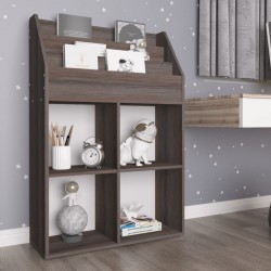 Sonata H Рафт детски книги сив сонома дъб 71x30x114 см инженерно дърво - Ștergătoare și suporturi pentru umbrele