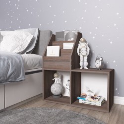 Sonata H Рафт детски книги сив сонома дъб 71x30x78,5 см инженерно дърво - Ștergătoare și suporturi pentru umbrele