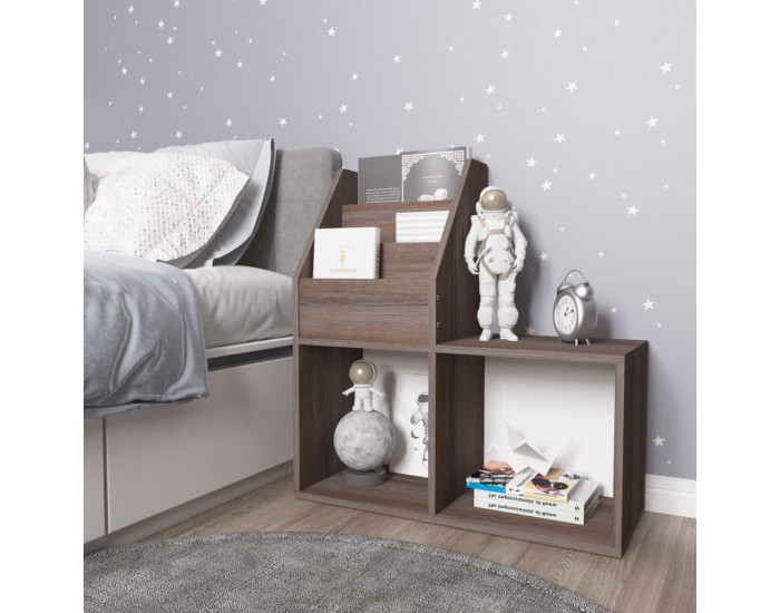 Sonata H Рафт детски книги сив сонома дъб 71x30x78,5 см инженерно дърво