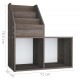 Sonata H Рафт детски книги сив сонома дъб 71x30x78,5 см инженерно дърво