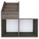Sonata H Рафт детски книги сив сонома дъб 71x30x78,5 см инженерно дърво