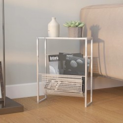Sonata H Поставка за списания, сребриста, 35x15x45 см, стомана - Ștergătoare și suporturi pentru umbrele