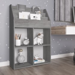 Sonata H Рафт за детски книги бетонно сив 71x30x114 см инженерно дърво - Ștergătoare și suporturi pentru umbrele