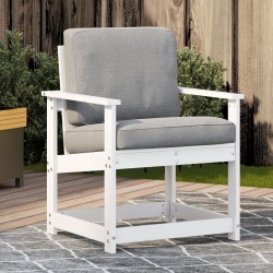 Sonata H Градински стол, бял, 62x56x77 см, борово дърво масив - Unelte și accesorii de grădină