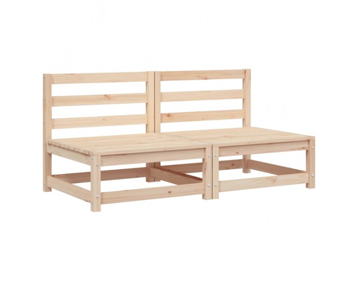 Sonata H Градински кресла без подлакътници, 2 бр, 70x70x67 см, бор масив