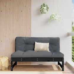 Sonata H Среден диван, черен, 120x80 см, борово дърво масив - Unelte și accesorii de grădină