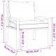 Sonata H Градински столове с пясъчни възглавници 2 бр 68x76x79см стомана