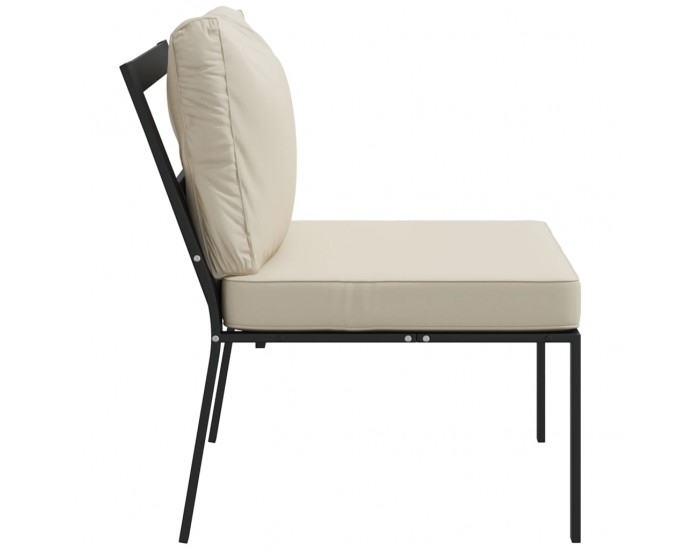 Sonata H Градински столове с пясъчни възглавници 2 бр 60x74x79см стомана