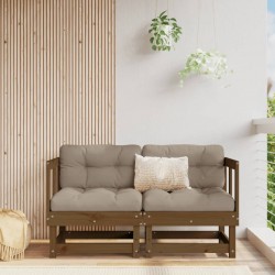 Sonata H Градински ъглови дивани, 2 бр, меденокафяви, бор масив - Unelte și accesorii de grădină