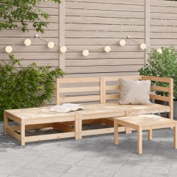 Sonata H Градински диван с табуретка, 2-местен, бор масив - Unelte și accesorii de grădină