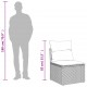 Sonata H Градински диван с възглавници, 6 части, бежов полиратан