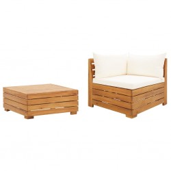 Sonata H Градински комплект с възглавници, 2 части, акациево дърво масив - Unelte și accesorii de grădină
