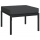 Sonata H Градински табуретки сиви възглавници 2 бр 60x60x35 см стомана