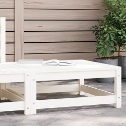 Sonata H Градинска табуретка, бяла, 70x70x30 см, бор масив - Unelte și accesorii de grădină