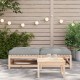 Sonata H Градински табуретки с възглавници, 2 бр, борово дърво масив
