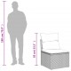Sonata H Градински диван с възглавници, 10 части, бежов полиратан