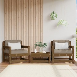 Sonata H Градински столове, 2 бр, меденокафяви, бор масив - Unelte și accesorii de grădină