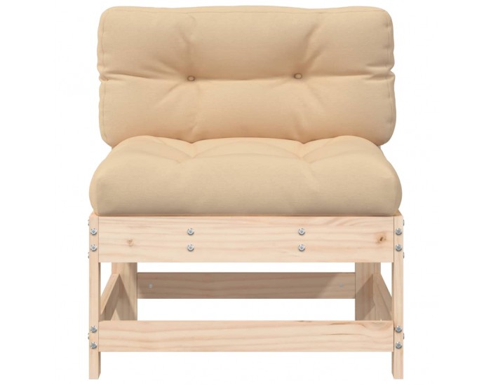 Sonata H Средни дивани с възглавници, 2 бр, борово дърво масив