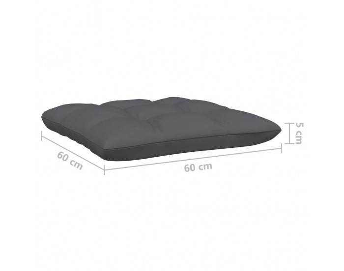 Sonata H Градински лаундж комплект 3 части с възглавници бял бор масив