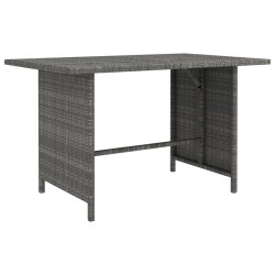 Sonata H Градинска трапезна маса, сива, 110x70x65 см, полиратан - Unelte și accesorii de grădină