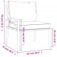 Sonata H Градински столове с пясъчни възглавници 2 бр 62x75x79см стомана