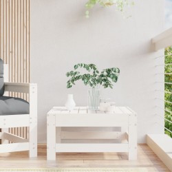 Sonata H Градинска табуретка, бяла, борово дърво масив - Unelte și accesorii de grădină