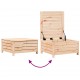Sonata H Градинска табуретка с възглавница, борова дървесина масив