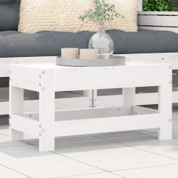 Sonata H Градинска табуретка, бяла, 62x30x32 см, бор масив - Unelte și accesorii de grădină