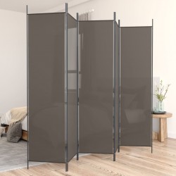 Sonata H Параван за стая, 5 панела, антрацит, 250x200 cм, текстил - Electrocasnice și accesorii pentru living